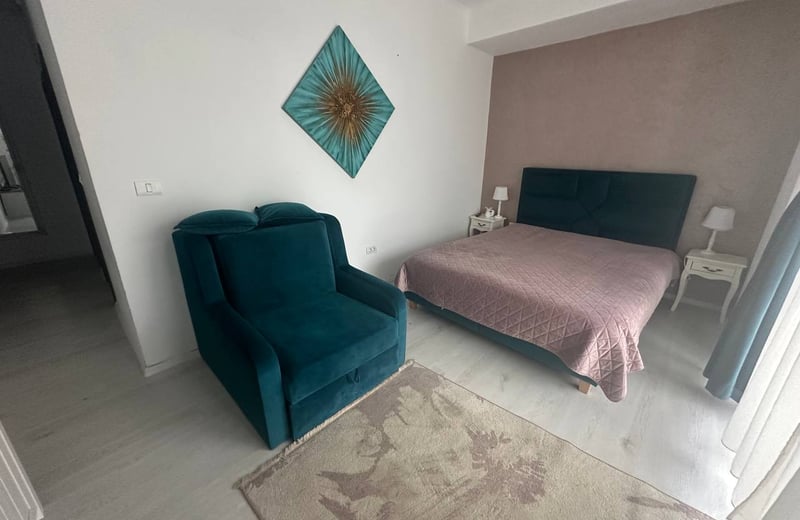 Аренда уютных 1-комнатных апартаментов, 35 м², район Мамая, Констанца, Румыния